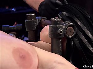 Alt huge-titted slave in tool bondage anal