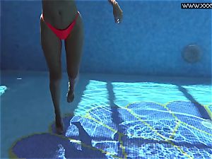 well-known Mary Kalisy is swimming bare for XXXWATER